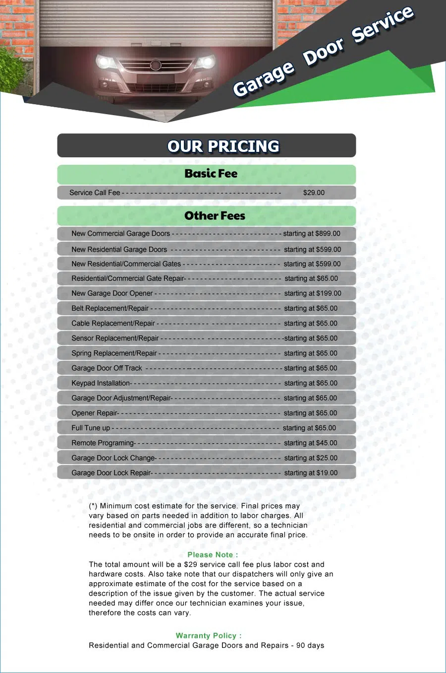 Galaxy Garage Door Service Detroit, MI 248-532-0364